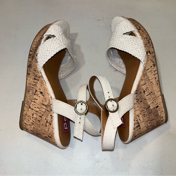 Pop Womens Perky natural Wedge Sandals size 11 platforms Strappy with OG box - Picture 6 of 12